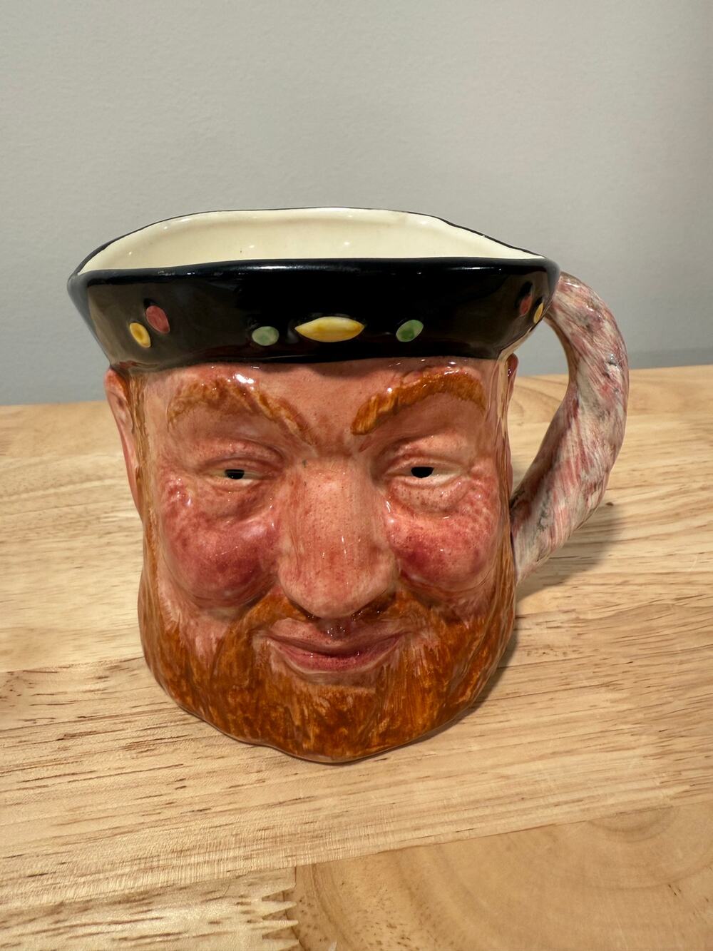 Large Toby Character Mug King Hal Hanley England L & Sons 1940's JL